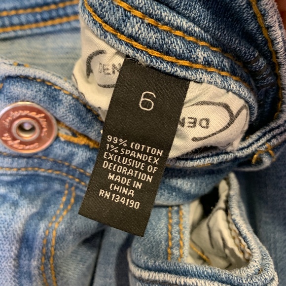 INC | Sequin Patchwork Mid Rise Cottagecore Festival Boho Boyfriend Jeans - Picture 7 of 8